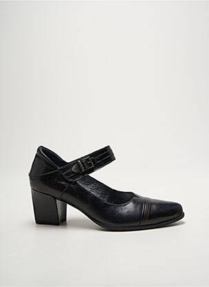 Pantofi cu toc țesătură satinată toc de 4 la 6 cm negru J.METAYER femeie