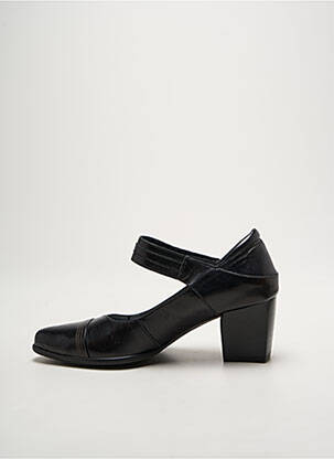 Pantofi cu toc țesătură satinată toc de 4 la 6 cm negru J.METAYER femeie