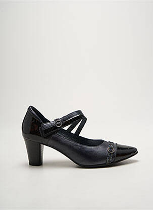 Pantofi cu toc material neted toc de 4 la 6 cm negru J.METAYER femeie