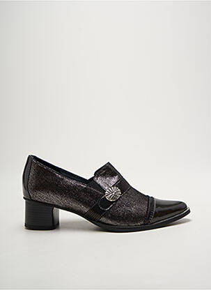 Mocasini material neted toc de 4 la 6 cm argintiu J.METAYER femeie