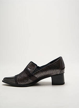 Mocasini material neted toc de 4 la 6 cm argintiu J.METAYER femeie
