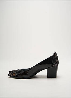 Pantofi cu toc material neted toc de 4 la 6 cm negru J.METAYER femeie