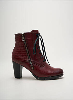 Botine/ghete material neted toc de 7 la 9 cm violet BAERCHI femeie