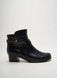 Botine/ghete material neted toc plat până la 3 cm negru JENNY femme