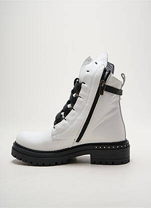 Botine/ghete material neted toc de 4 la 6 cm alb METAMORF'OSE femeie