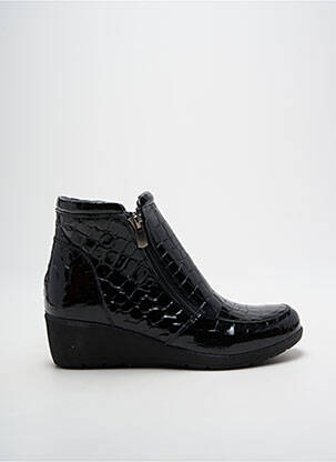 Botine/ghete material neted toc de 4 la 6 cm negru PEDRO TORRES femeie