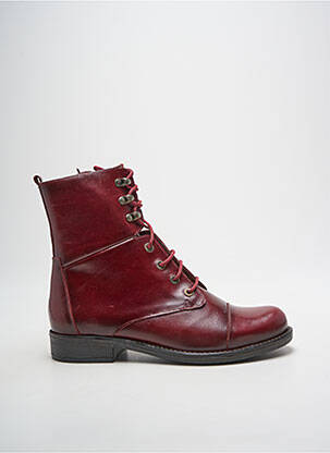 Botine/ghete material neted toc plat până la 3 cm roșu ROCK & ROSE femeie