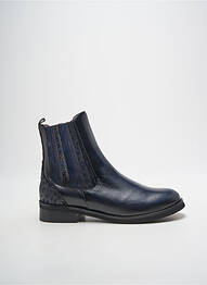 Botine/ghete material neted toc plat până la 3 cm albastru ROCK & ROSE femme