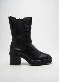 Botine/ghete material neted toc de 7 la 9 cm negru CAPRICE femme