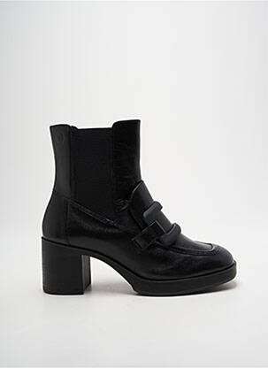 Botine/ghete material neted toc de 4 la 6 cm negru CAPRICE femeie