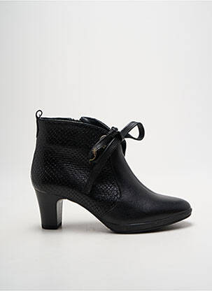 Botine/ghete material neted toc de 4 la 6 cm negru BAERCHI femeie