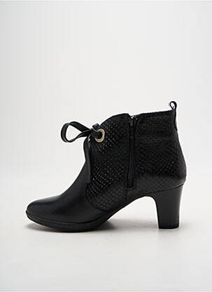 Botine/ghete material neted toc de 4 la 6 cm negru BAERCHI femeie