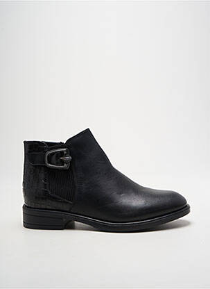 Botine/ghete material neted toc plat până la 3 cm negru OTTILIA femeie