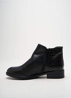 Botine/ghete material neted toc plat până la 3 cm negru OTTILIA femeie
