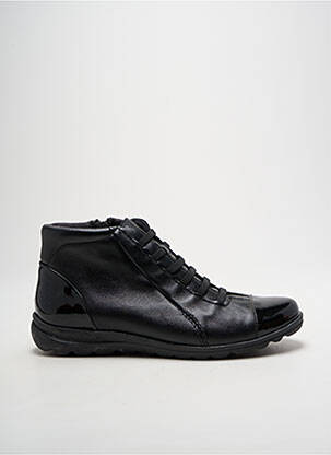 Adidași material neted toc plat până la 3 cm negru BAERCHI femeie