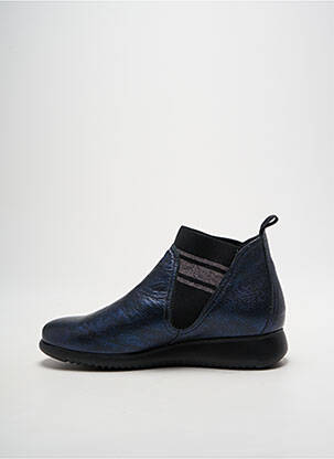 Botine/ghete material neted toc plat până la 3 cm albastru BAERCHI femeie