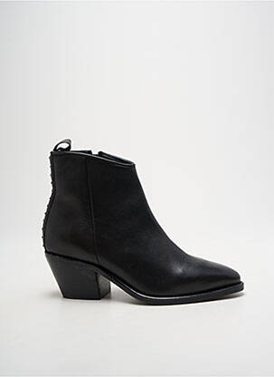 Botine/ghete material neted toc de 4 la 6 cm negru ELUE PAR NOUS femeie