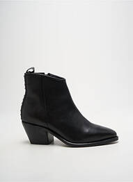 Botine/ghete material neted toc de 4 la 6 cm negru ELUE PAR NOUS femme