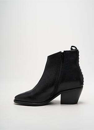 Botine/ghete material neted toc de 4 la 6 cm negru ELUE PAR NOUS femeie