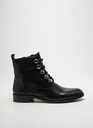 Botine/ghete material neted toc plat până la 3 cm negru ELUE PAR NOUS femeie