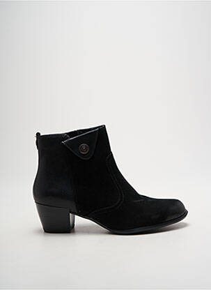 Botine/ghete material neted toc de 4 la 6 cm negru TAMARIS femeie