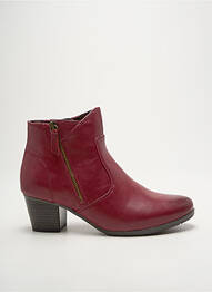 Botine/ghete material neted toc de 4 la 6 cm violet JANA femme