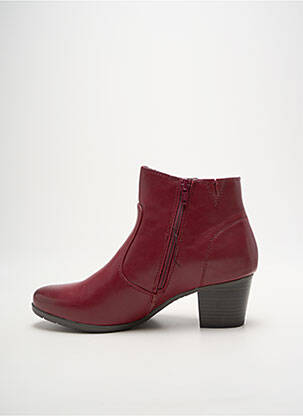 Botine/ghete material neted toc de 4 la 6 cm violet JANA femeie