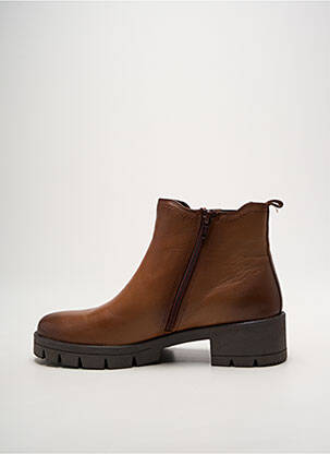 Botine/ghete toc mic toc de 4 la 6 cm maro JANA femeie