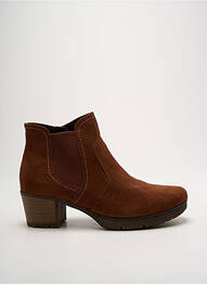 Botine/ghete toc pătrat toc de 4 la 6 cm maro JANA femme