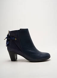 Botine/ghete material neted toc de 4 la 6 cm albastru SMANN femme