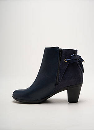 Botine/ghete material neted toc de 4 la 6 cm albastru SMANN femme