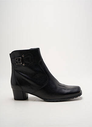 Botine/ghete material neted toc de 4 la 6 cm negru JENNY femeie