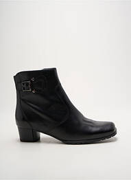 Botine/ghete material neted toc de 4 la 6 cm negru JENNY femme