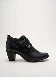 Botine/ghete material neted toc de 4 la 6 cm negru GEO-REINO femme