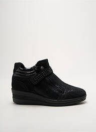 Adidași nubuc toc de 4 la 6 cm negru ENVAL SOFT femme
