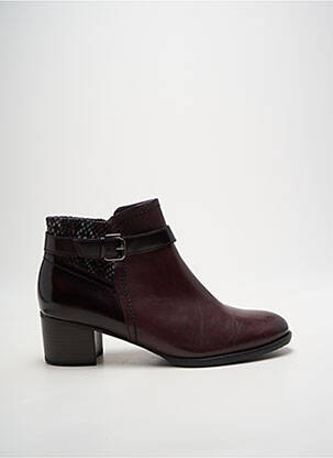 Botine/ghete material neted toc de 4 la 6 cm violet TAMARIS femeie