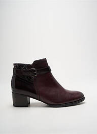 Botine/ghete material neted toc de 4 la 6 cm violet TAMARIS femme