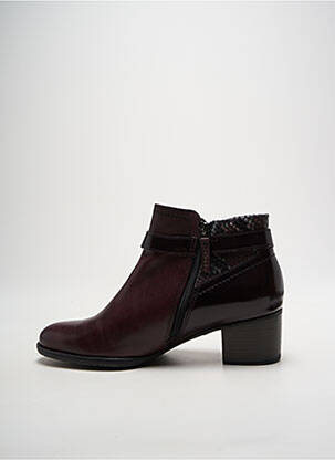 Botine/ghete material neted toc de 4 la 6 cm violet TAMARIS femeie