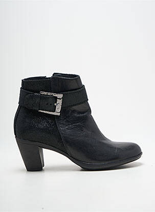 Botine/ghete material neted toc de 4 la 6 cm negru SMANN femeie