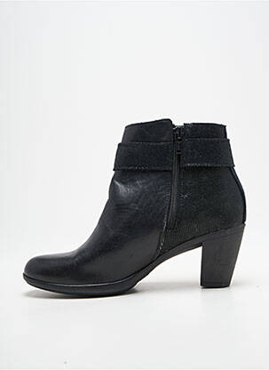 Botine/ghete material neted toc de 4 la 6 cm negru SMANN femeie