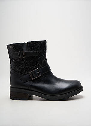 Botine/ghete toc mic toc de 4 la 6 cm negru INITIALE PARIS femeie