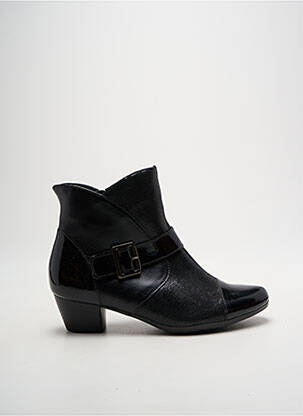 Botine/ghete material neted toc de 4 la 6 cm negru ALPINA femeie