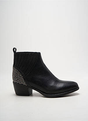 Botine/ghete material neted toc de 4 la 6 cm negru MEDELLIN femeie