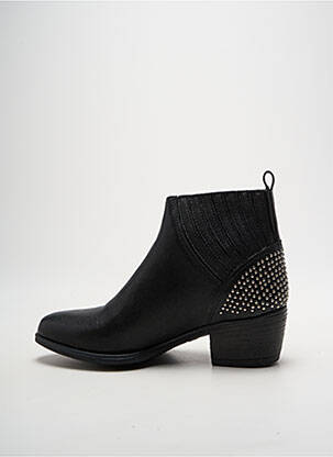 Botine/ghete material neted toc de 4 la 6 cm negru MEDELLIN femeie
