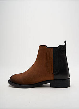 Botine/ghete material neted toc plat până la 3 cm maro ELUE PAR NOUS femeie