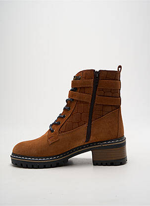 Botine/ghete nubuc toc de 4 la 6 cm maro ELUE PAR NOUS femeie