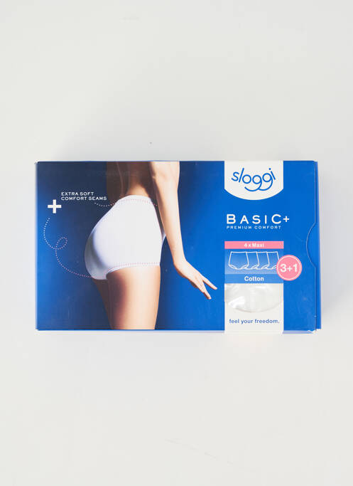 Chilot cu talie înaltă alb SLOGGI femeie