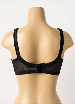 Sutien fără armatură sutien cupe întregi cu decolteu înalt negru PLAYTEX femme