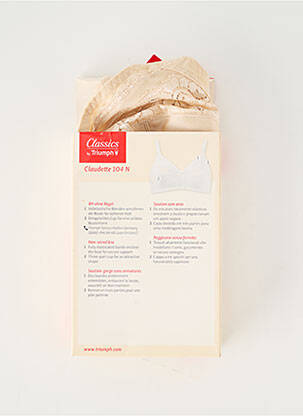 Sutien efect material satinat sutien cupe întregi cu decolteu înalt culoare piersică TRIUMPH femeie