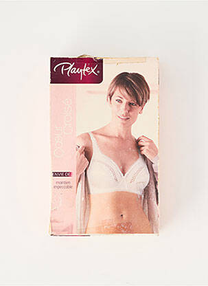 Sutien fără armatură fără armatură alb PLAYTEX femeie